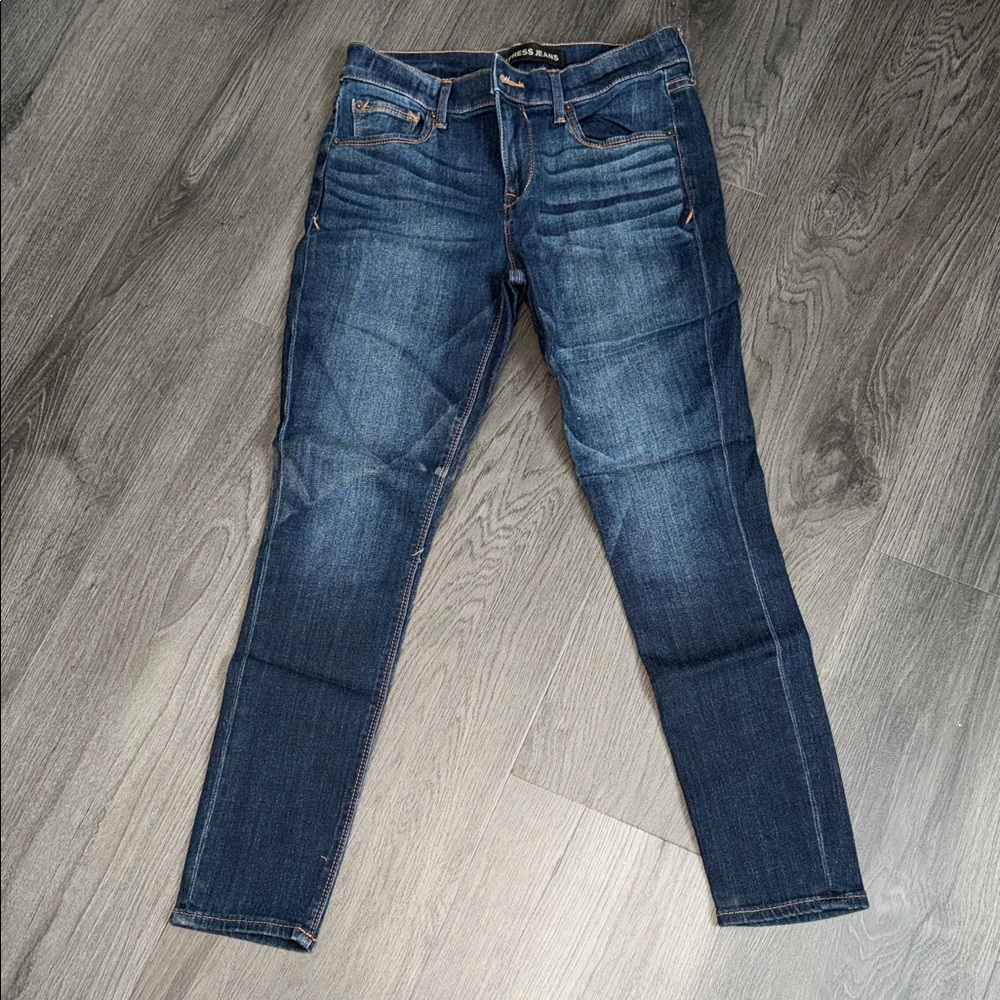 Express Women's Dark Blue Skinny Jeans
